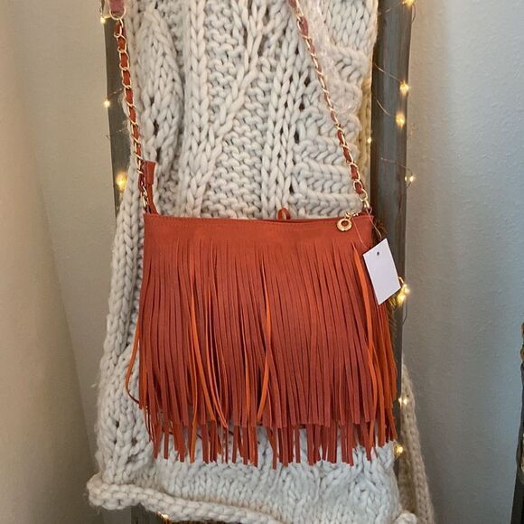 Samantha Fringe Crossbody Bag NWT - Picture 4 of 7